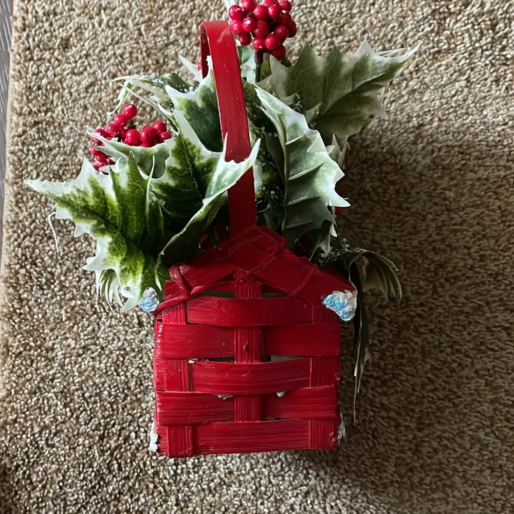 Christmas Shop Variegated Ivy Basket arrangement